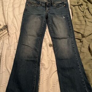 women’s american eagle stretch slim boot cut size 10